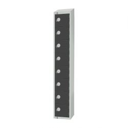 Elite Eight Door 300mm Deep Lockers Graphite Grey