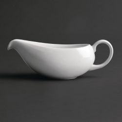 Royal Porcelain Classic White Gravy Boat 380ml (2 pack)
