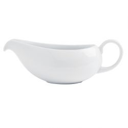 Royal Porcelain Classic White Gravy Boat 380ml (2 pack)