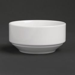 Royal Porcelain Classic White Stackable Soup Bowl 110mm (12 pack)