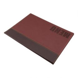 Securit Contemporary Menu Cover Bordeaux A4