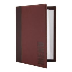 Securit Contemporary Menu Cover Bordeaux A4