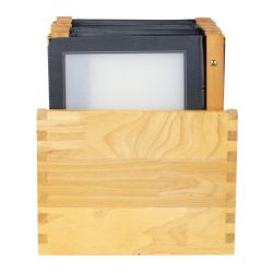 Securit Wood Spine American Style Menu Covers and Storage Box A4 Black (Pack of 20)