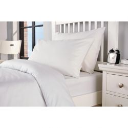 Mitre Essentials Spectrum Housewife Pillowcase White (Pack of 2)