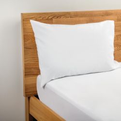 Mitre Essentials Spectrum Housewife Pillowcase White (Pack of 2)