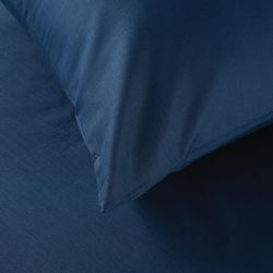 Mitre Essentials Spectrum Housewife Pillowcase Navy (Pack of 2)