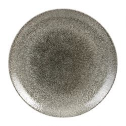 Churchill Studio Prints Raku Round Coupe Plates Quartz Black 288mm (12 Pack)