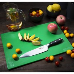 Hygiplas Low Density Antibacterial Chopping Board Green 450x300x10mm