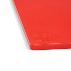 Hygiplas Low Density Antibacterial Chopping Board Red 450x300x10mm