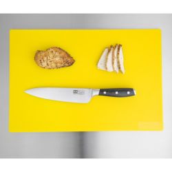Hygiplas Low Density Antibacterial Chopping Board Yellow 450x300x10mm