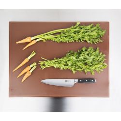 Hygiplas Extra Thick High Density Brown Chopping Board