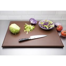 Hygiplas Extra Thick High Density Brown Chopping Board
