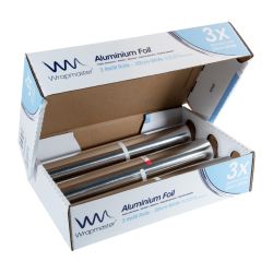 Wrapmaster Aluminium Foil 300mm x 90m (3 pack)