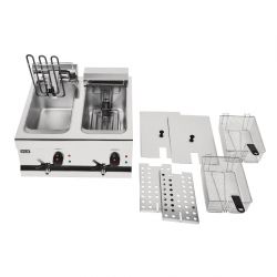 Lincat Twin Tank Twin Basket Countertop Electric Fryer DF66