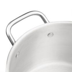 Vogue Aluminium Double Boiler Pan With Lid 24cm