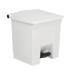 Rubbermaid Step-On Pedal Bin White 30.5Ltr
