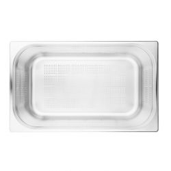 Vogue Stainless Steel Perforated 1/1 Gastronorm Tray 200mm