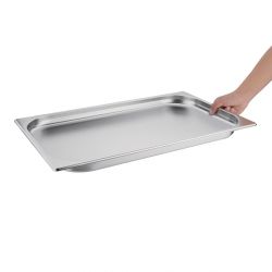 Vogue Stainless Steel 1/1 Gastronorm Tray 20mm