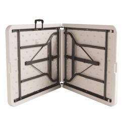 Special Offer Bolero PE Centre Folding Table 6ft with Two Folding Benches