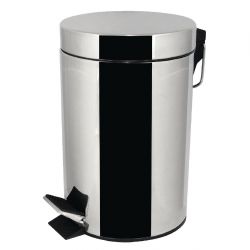 Bolero Pedal Bin Stainless Steel 3Ltr