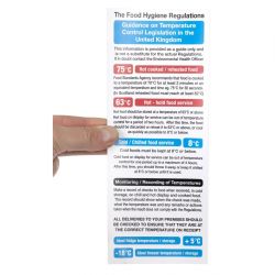 Vogue 2006 Food Act Cook Chill Guidelines Sign