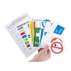 Vogue Bumper Hygiene Catering Sign Pack