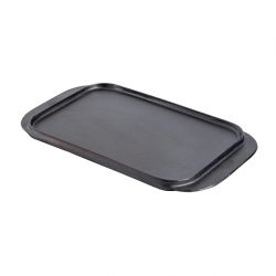 Vogue Reversible Cast Iron Double Griddle Pan 26cm