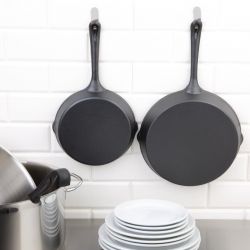 Vogue Round Cast Iron Skillet Pan 25cm