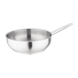 Vogue Stainless Steel Saut Pan 24cm