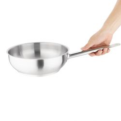 Vogue Stainless Steel Saut Pan 24cm