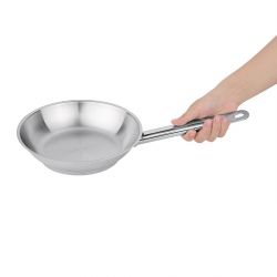 Vogue Stainless Steel Frying Pan 20cm