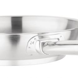 Vogue Stainless Steel Frying Pan 24cm