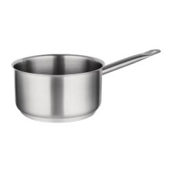 Vogue Stainless Steel Saucepan With Lid 24cm