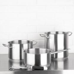 Vogue Stainless Steel Saucepan 24cm
