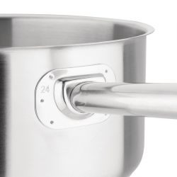 Vogue Stainless Steel Saucepan 24cm