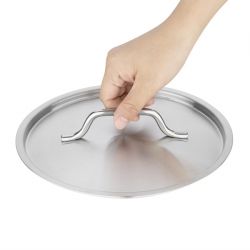 Vogue Stainless Steel Saucepan Lid 20cm