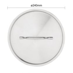 Vogue Stainless Steel Saucepan Lid 24cm