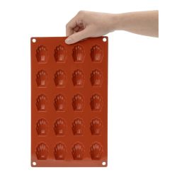 Pavoni Formaflex Silicone Non-Stick Mini-Madeleine Mould 20 Cup