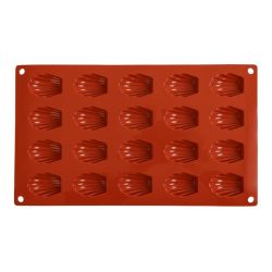 Pavoni Formaflex Silicone Non-Stick Mini-Madeleine Mould 20 Cup