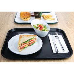 Olympia Kristallon Polypropylene Fast Food Tray Black