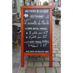 Securit Duplo Pavement Board 1350 x 700mm Mahogany