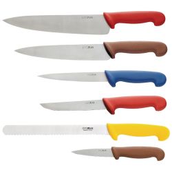 Hygiplas Colour Coded 6-Piece Chef Knife Set with Wallet