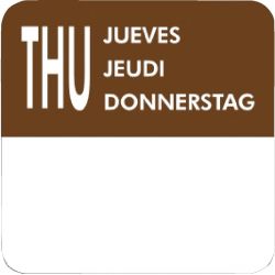 Vogue Removable Day of the Week Labels (7000 Pack)