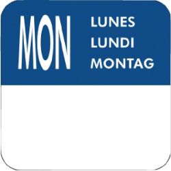 Vogue Removable Day of the Week Labels (7000 Pack)