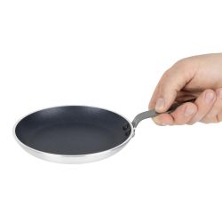 Vogue Aluminium Non-Stick Teflon Blinis Pan 15cm