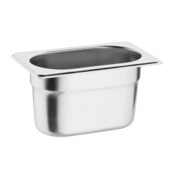 Vogue Gastronorm Tray Set with Lids 1/9 (6 pack)