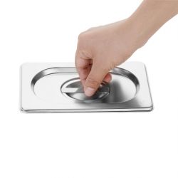 Vogue Gastronorm Tray Set with Lids 1/9 (6 pack)