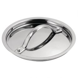 Vogue Stainless Steel & Aluminium Tri-Wall Saucepan Lid 14cm