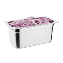 Vogue Stainless Steel Gastronorm Tray Set 3 x 1/3 with Lids