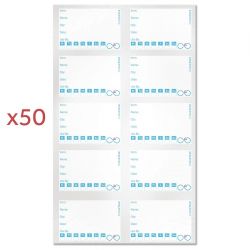Puracycle Reusable Day Label Pack (50 Labels, 2 Cloths) + Free Pens